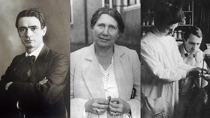 Läkaren Ita Wegman och filosofen samt vetenskapsmannen Rudolf Steiner