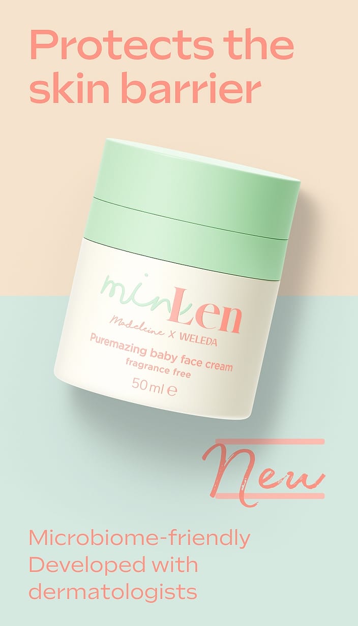 minLen Puremazing Baby Face Cream by Madeleine x Weleda