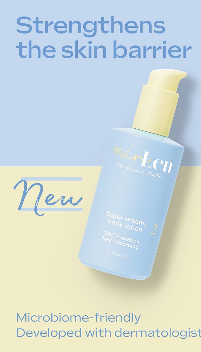 minLen Super Dreamy Body Lotion by Madeleine x Weleda