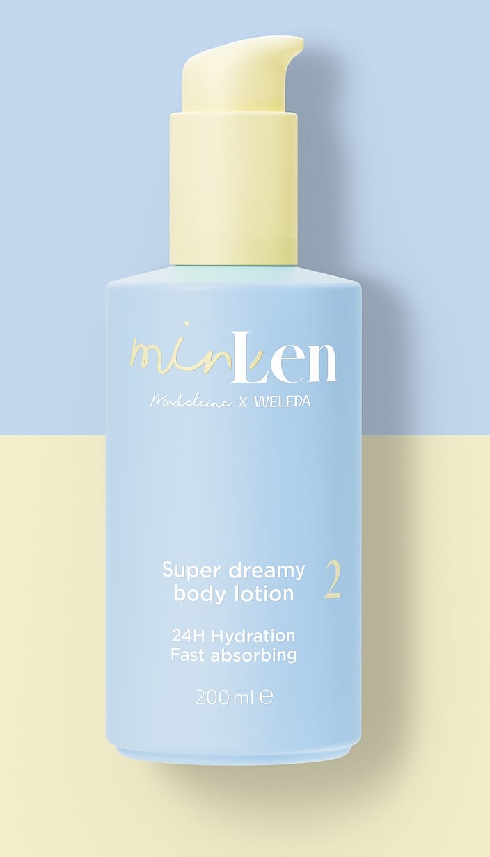 minLen Super Dreamy Body Lotion by Madeleine x Weleda
