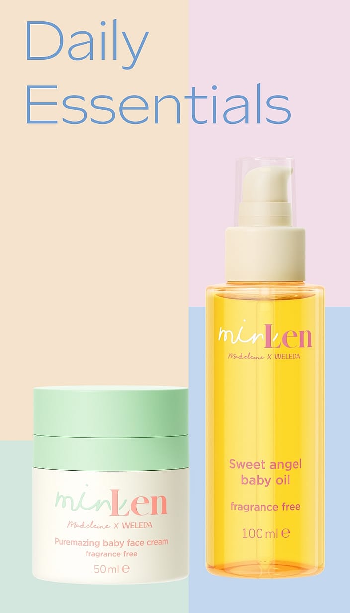 minLen Sweet Angel Baby Oil by Madeleine x Weleda