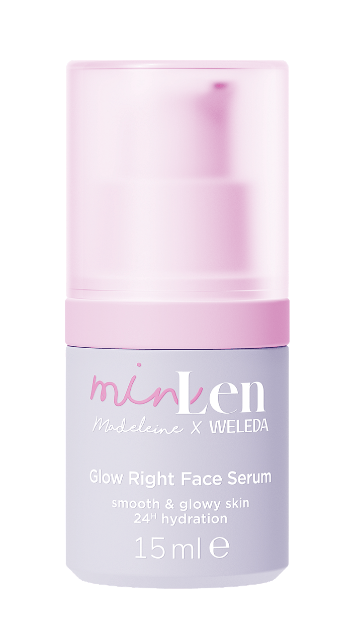 minLen Glow Right Face Serum av Madeleine x Weleda Mini 15ml
