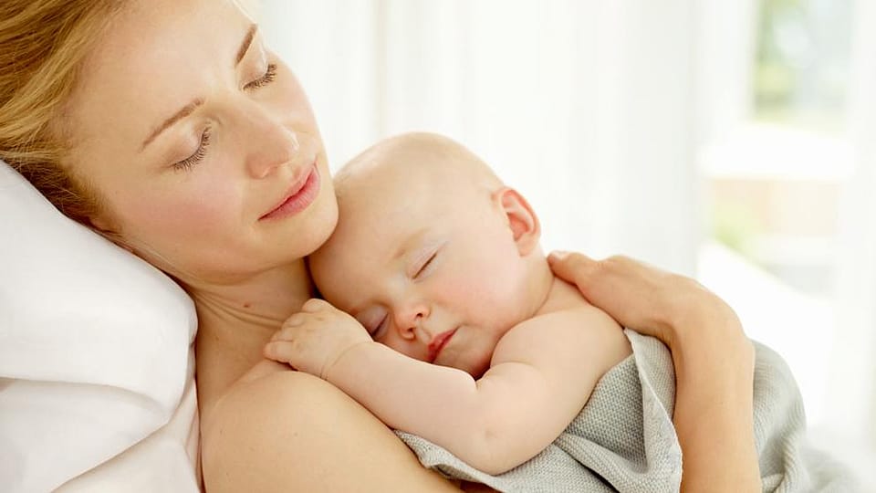 woman with baby